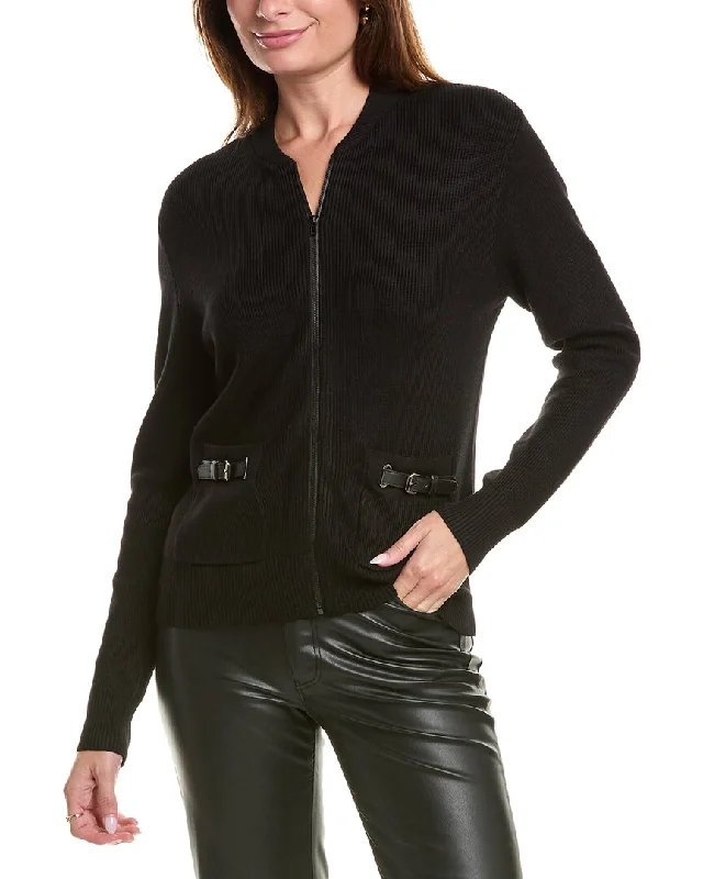 Women's Holiday Apparel YAL New York Rope Knit Cardigan