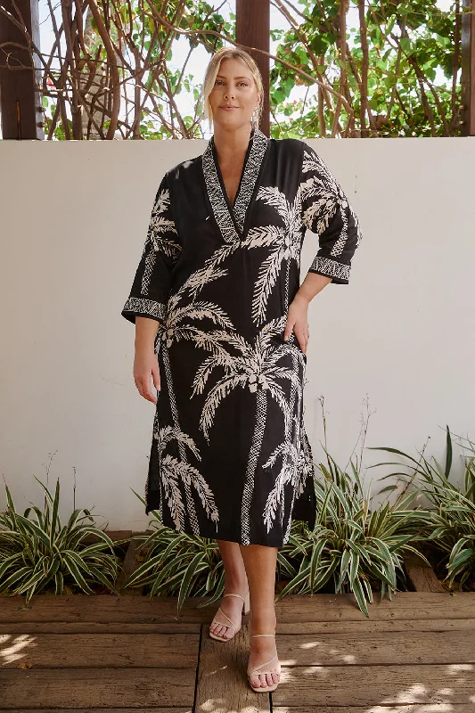 Women's Trendy Clothes Tia Tunic Dress in Sunset Palms