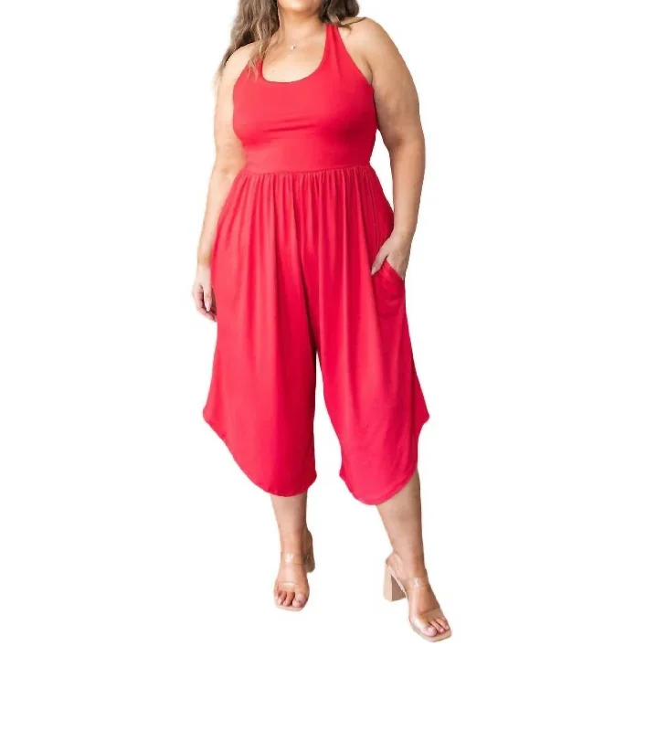 Women's High-Fashion Garments Good Idea Jumpsuit In Red