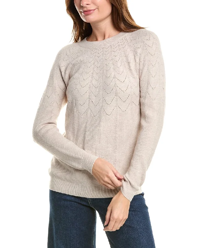 Women's Cozy Outfit For Lounging Joseph A. Pointelle Sweater