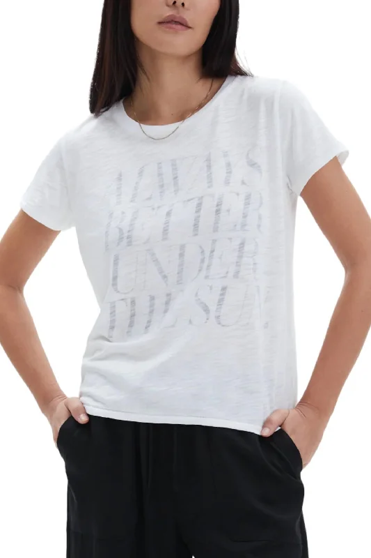 Fresh Styles, Fresh Deals Under The Sun Top In White