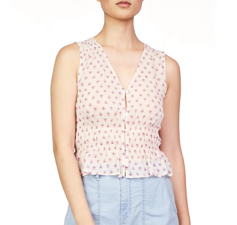 Inspired By You, Designed For You Feather Weight Button Up In Lilac Crest