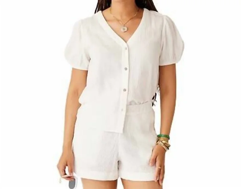 Fashion-Forward Offers Milo Gauze Top In Cloud