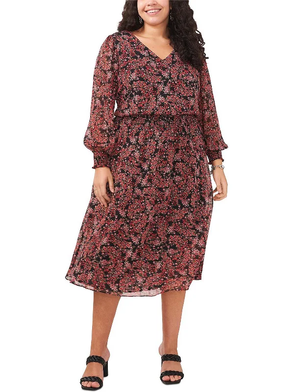 Women's Casual Wear Clothing Plus Womens V-Neck Long Maxi Dress