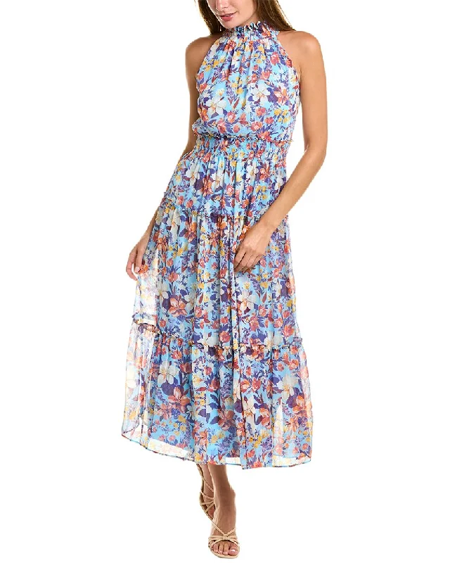 Women's Plus-Size Apparel Taylor Chiffon Maxi Dress